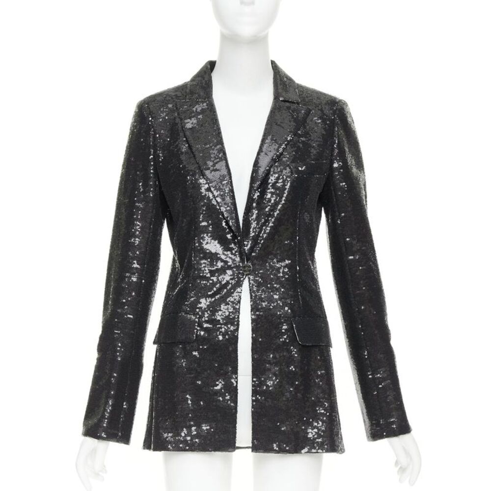 Chanel Miami sequin notched collar tailored blazer